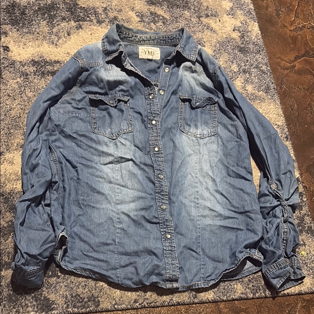 YMI Classic Blue Denim Shirt